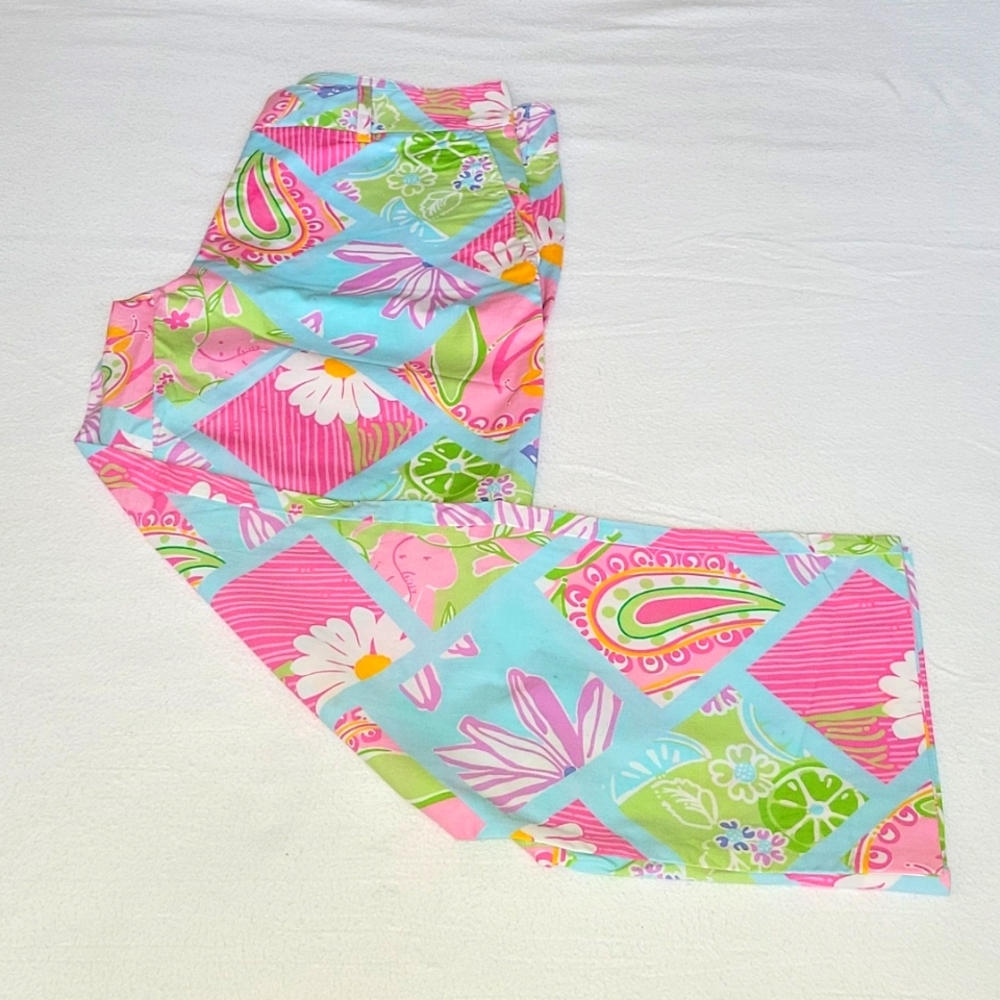 Womens Lilly Pulitzer Wide-Leg Capri Pants